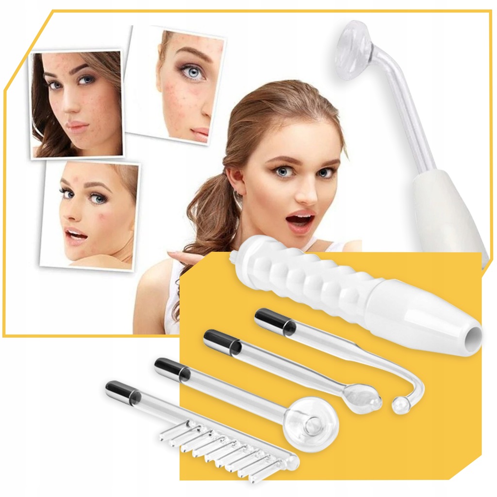 DERMA WAND PRO darsonval 4 elektrody peloty najmocniejszy do skóry twarzy Napięcie 220 V